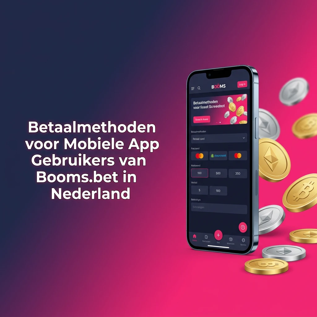 Payment methods icons for Booms.bet mobile app in Netherlands: iDEAL, Visa, Mastercard, Skrill, Neteller, Paysafecard, Trustly