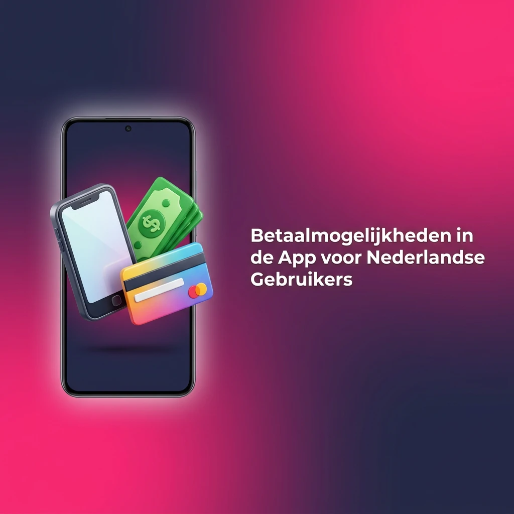 Dutch payment methods app interface showing iDEAL, Visa, PayPal, Apple Pay and more, min deposit €10