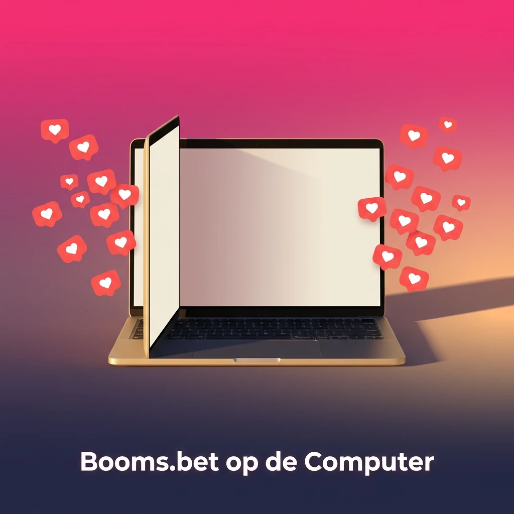 Booms.bet desktopversie in moderne browser met live betting en casinospellen op groot scherm