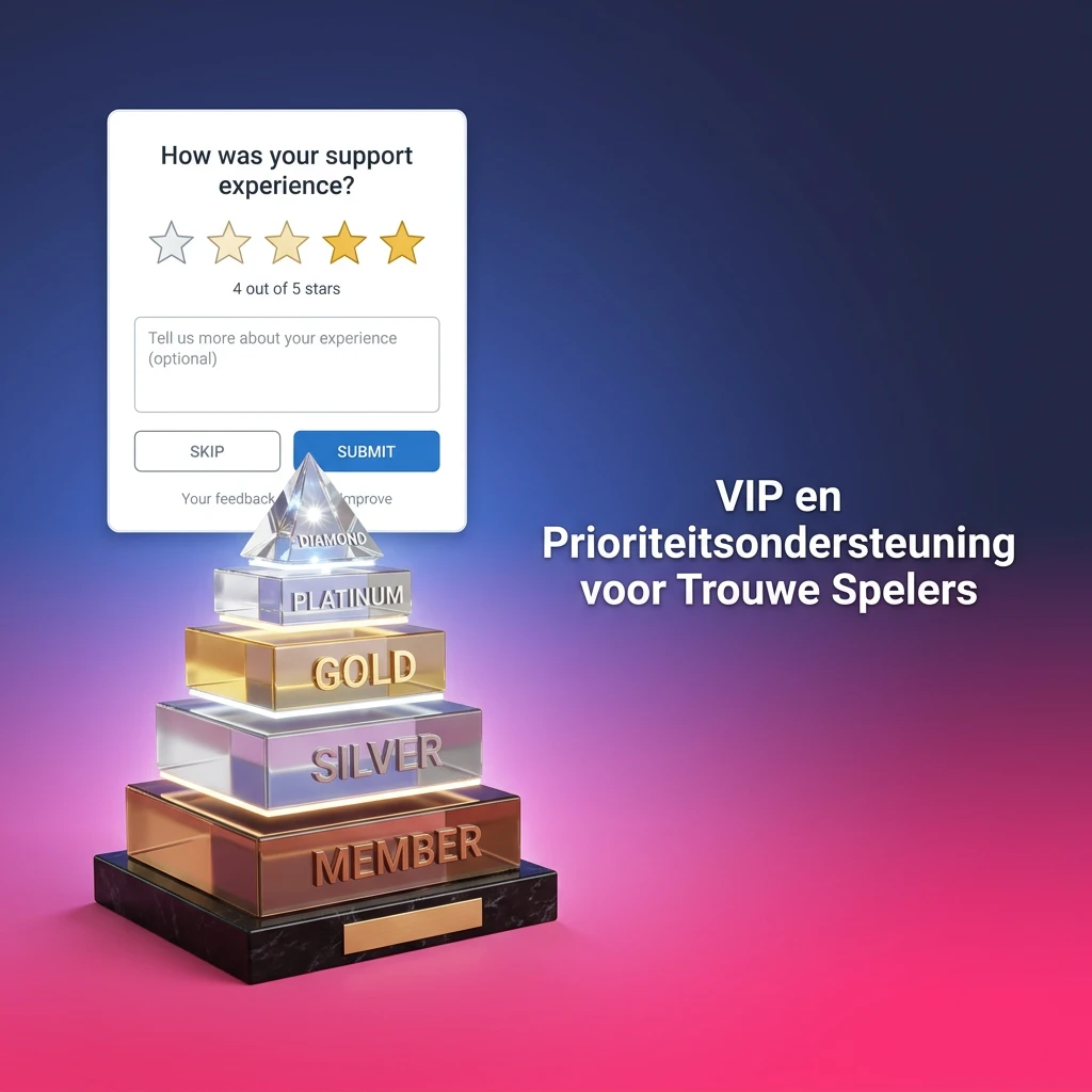 VIP casino loyalty program support with priority service, dedicated account managers, and fast response times for top-tier players.