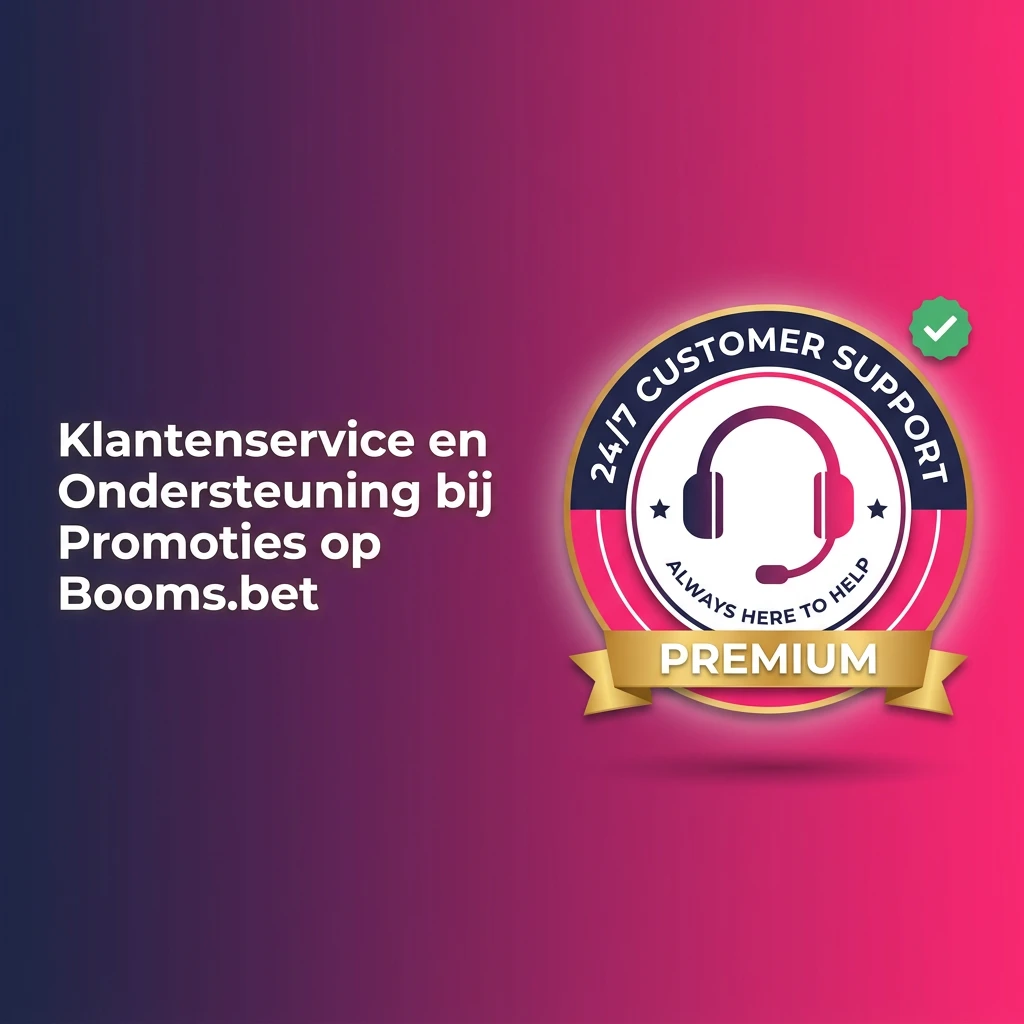 Booms.bet klantenservice kanalen: live chat, e-mail, FAQ en accountpagina voor bonus- en promotievragen